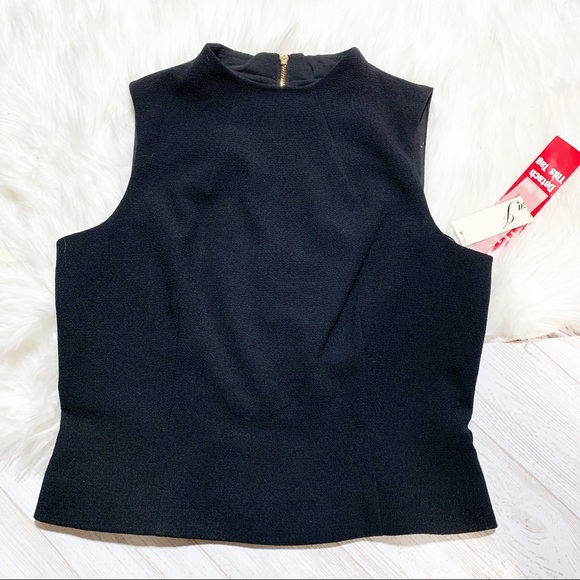 Eliza J Funnel Neck Crop Top Size 6 - Picture 2 of 3